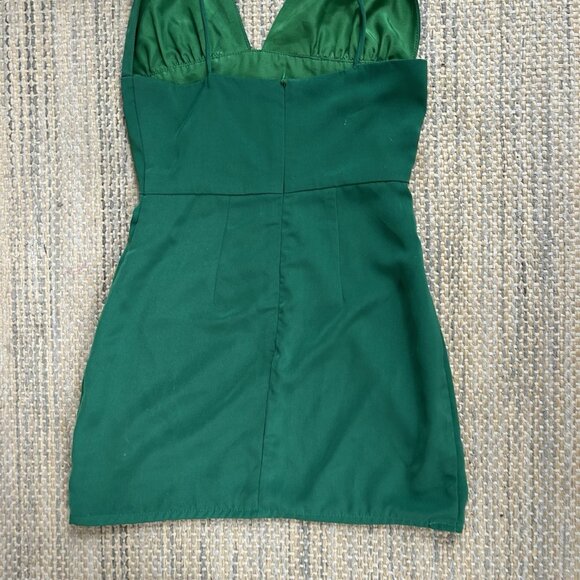 Revolve Superdown Women’s Mini Green Dress Petunia Tie Strap Size XXS - Picture 10 of 14